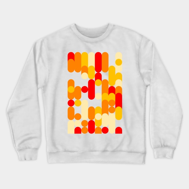 Colourful Geometric Animated Pattern Crewneck Sweatshirt by Trendy-Now